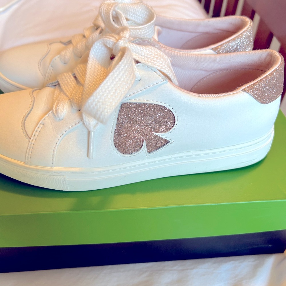 Kate spade fez sneakers gold fleck. Very lightly worn